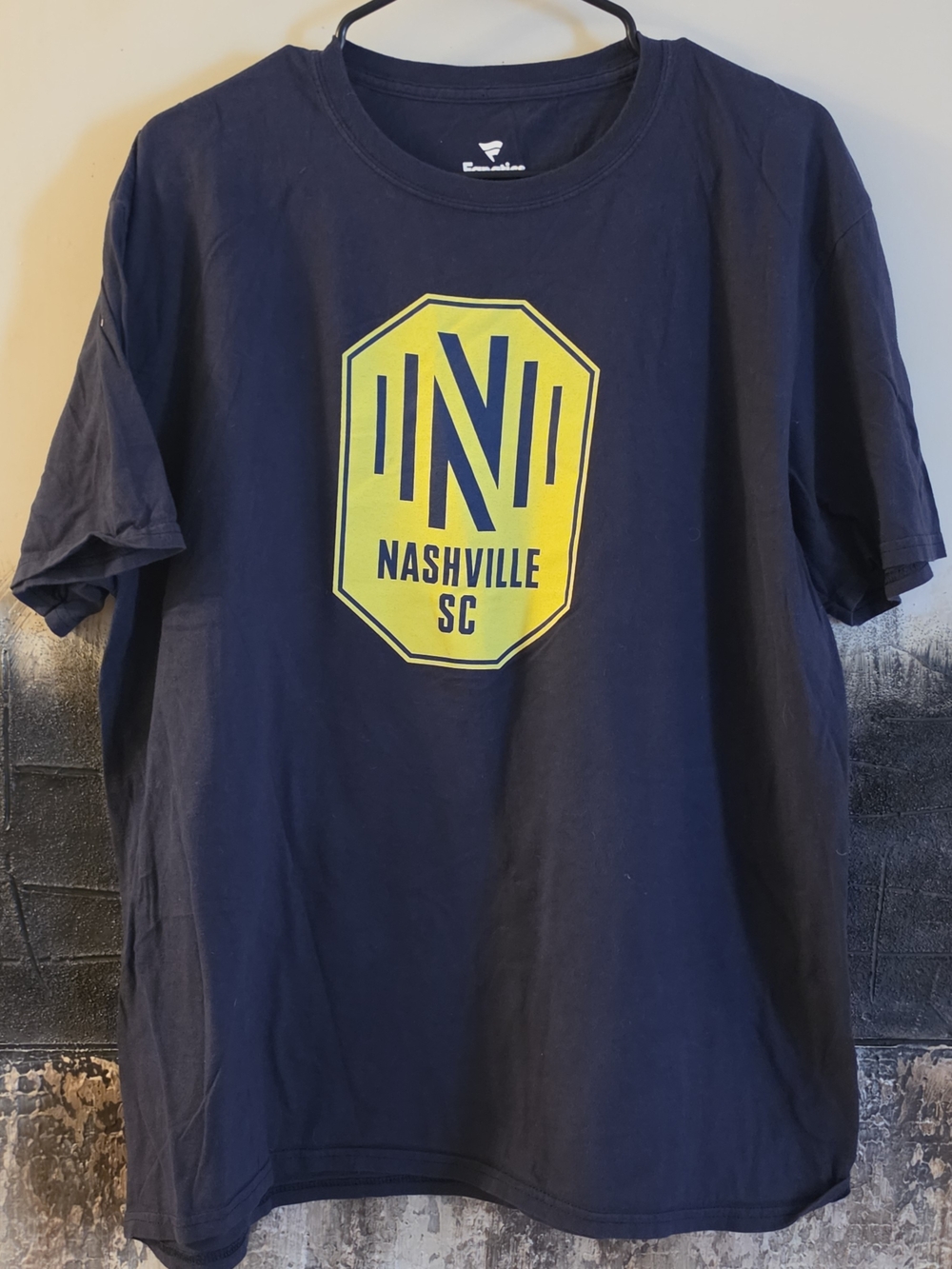 Fanatics Navy Short-Sleeve Tee with Yellow Nashville SC Crest